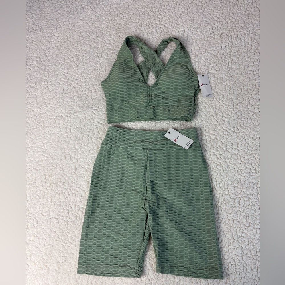 Society Green Crop Top